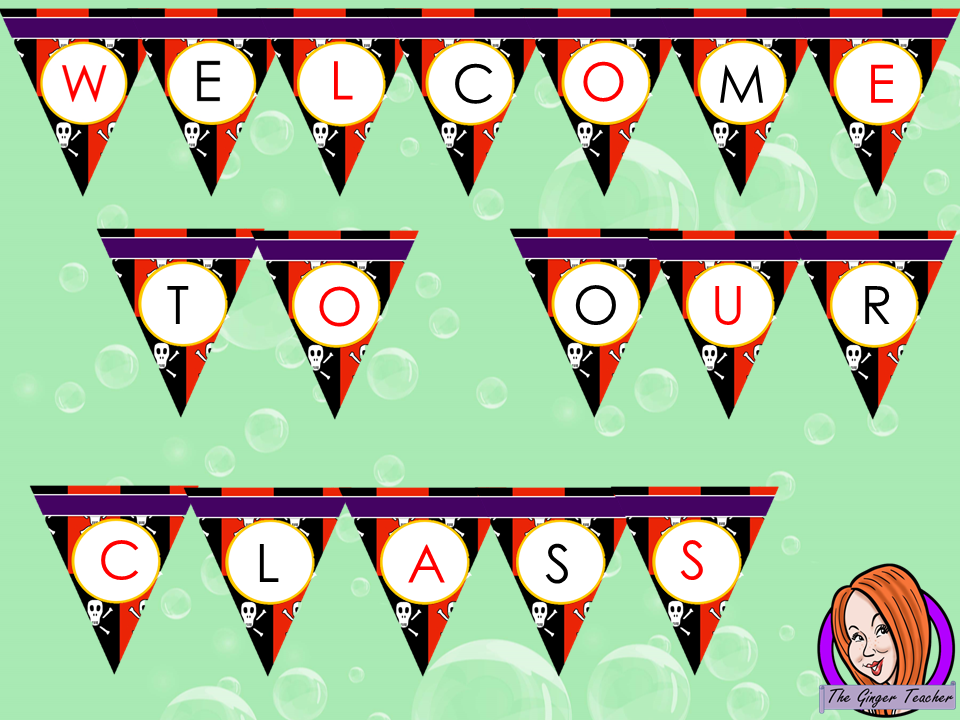 Pirate Themed Classroom Bunting This download includes fun pirate themed classroom bunting. These are great for teachers and kids to have a pirate room and add extra pirate to your room. #classroomthemes #teachingideas #pirateclassroom