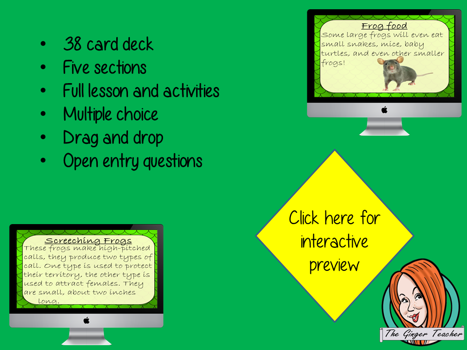Frogs Life Cycle - Boom Cards Digital Lesson