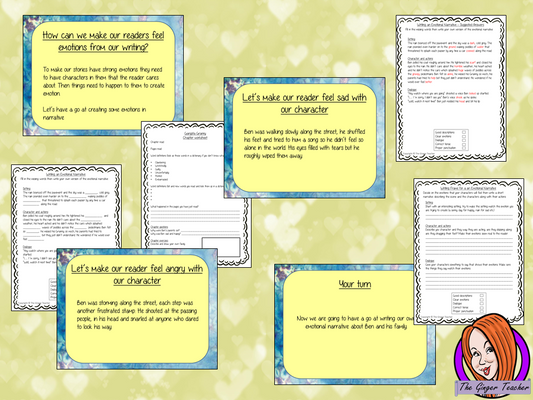 Complete, narrative lesson on the 32nd chapter of Gangsta Granny by David Walliams. The lesson focuses on writing emotion in narrative. Read and discuss the chapter there is a detailed PowerPoint to ensure  understanding of the elements of writing emotional narrative. The class will write a report together and then the children can plan and write their own using the writing frame. For lower ability children there is a cloze sheet. #lessonplans #bookstudy #teachingideas #readingactivities