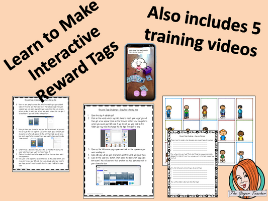 Interactive Reward Tags Training Challenge This 5 day challenge teaches you step by step how to create your own interactive, augmented reality reward tags.There are challenges to complete every day leading up to a complete set of finished tags. Each day also has a video where I explain in more detail the day’s challenge 5 days of email training 4 printable worksheets 2 editable reward tags 4 example rewards 5 training videos #augmentedreality #bragtags #rewardtag #awardtags 