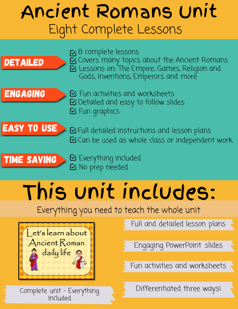 Roman Ruler Subjects Ancient Romans Bundle – The Ginger Teacher
