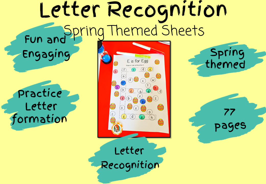 Spring Letters Activity Spring Themed Letter Recognition and Beginner Sounds – The Ginger Teacher
