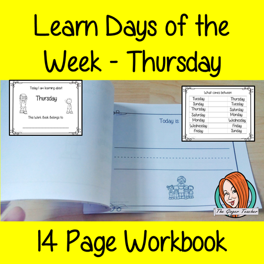 Days of the Week Pre-School Activities - Thursday
