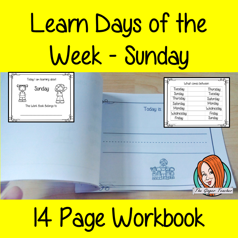 Days of the Week Pre-School Activities - Sunday