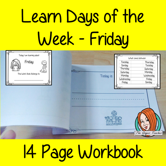 Days of the Week Pre-School Activities - Friday