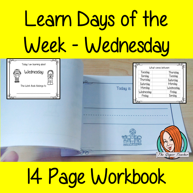 Days of the Week Pre-School Activities - Wednesday