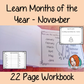 Months of the Year Pre-School Activities - November