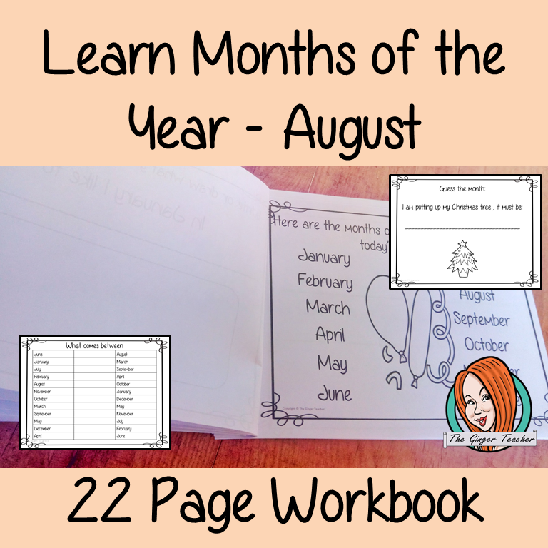 Months of the Year Pre-School Activities - August